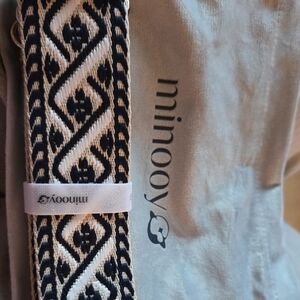 Brand New Minooy Navy/White Patterned Changeable Strap